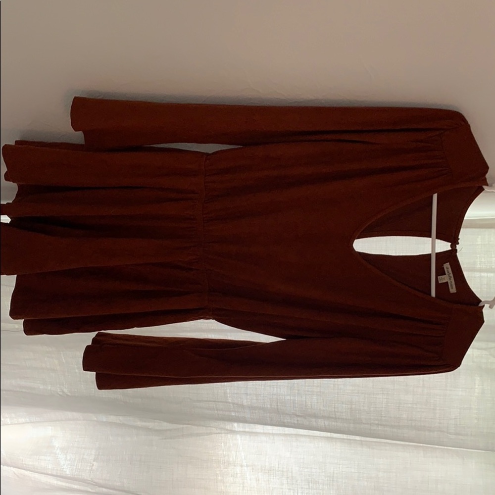 Long sleeve velvet romper